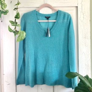 James Perse Blue Cashmere Sweater Small